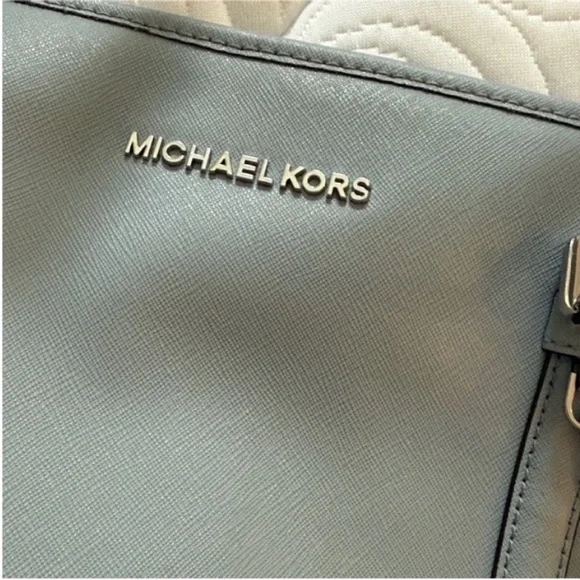 LAST CHANCE❗️ Michael Kors Light Blue Tote - Picture 8 of 9